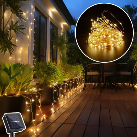 GUIRLANDES LUMINEUSES SOLAIRE Ă 8 fonctions